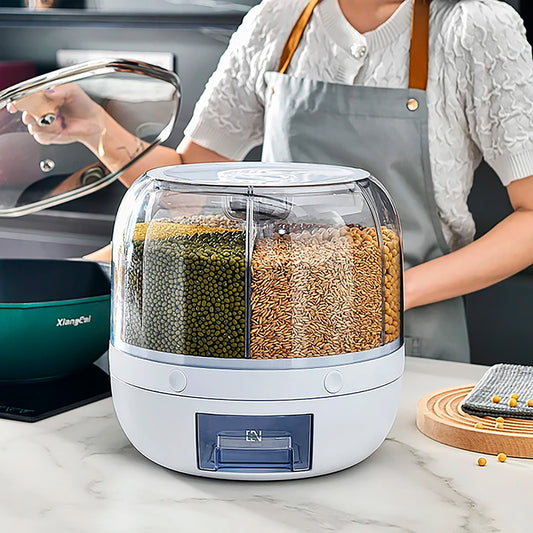 DISPENSADOR DE GRANOS GIRATORIO HEXAGONAL