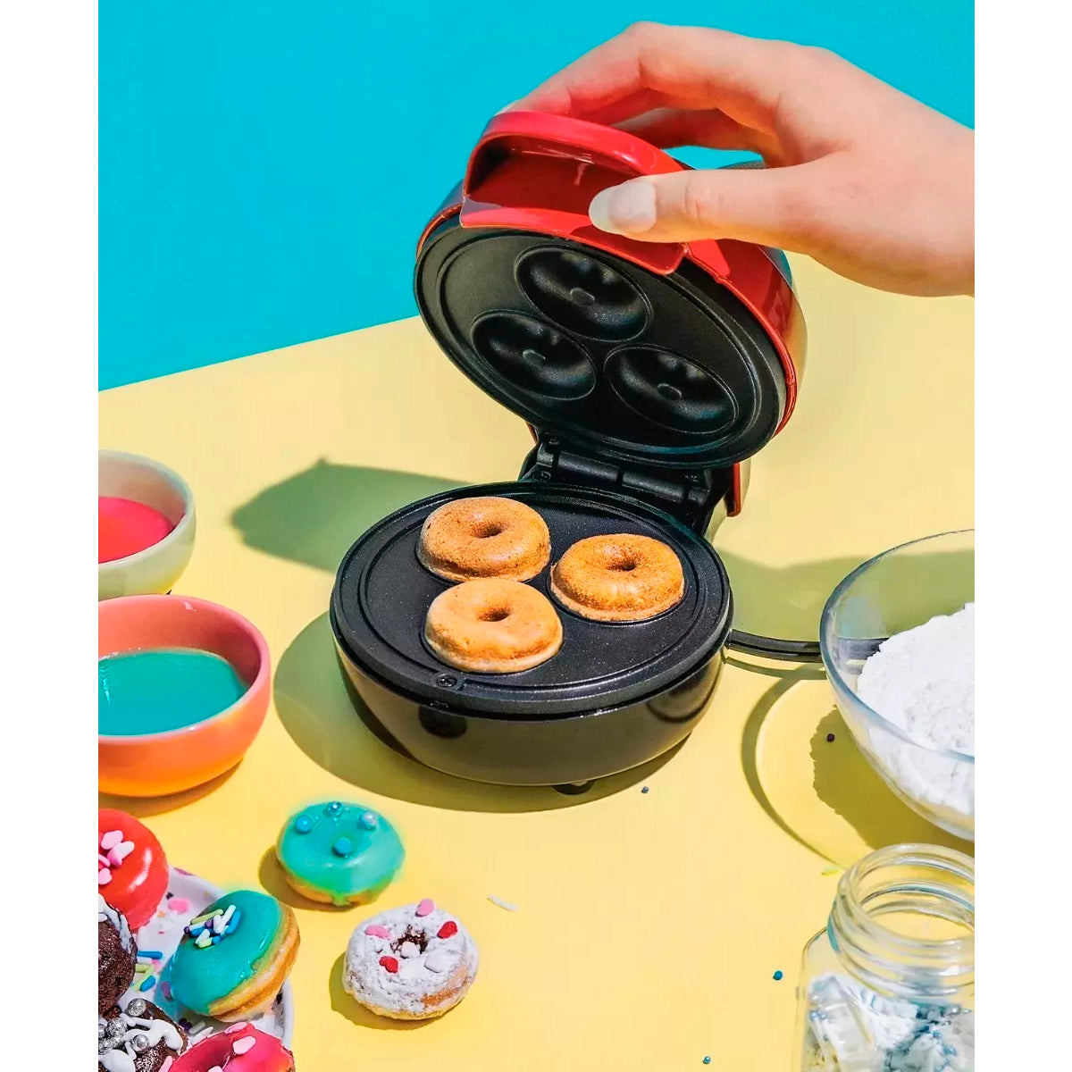 MAQUINA DE MINI DONAS PORTATIL X 3