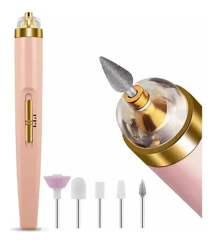 KIT PULIDOR DE UÑAS RECARGABLE DRILL
