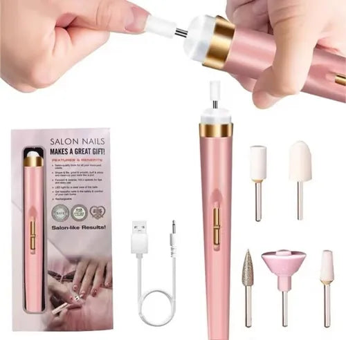 KIT PULIDOR DE UÑAS RECARGABLE DRILL
